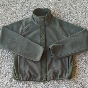 Athleta Overlook Microfleece Jacket - Aspen Olive S